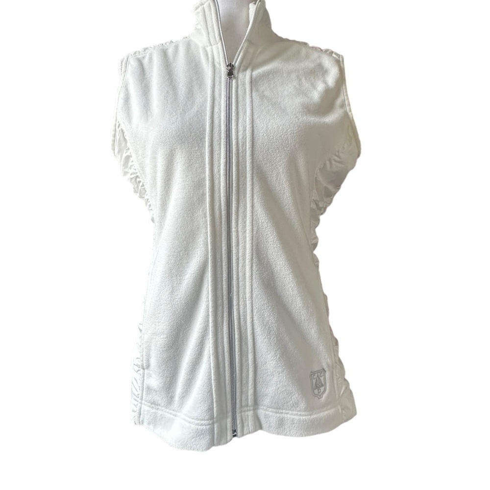 Cutter & Buck woman’s zip up fleece vest size small